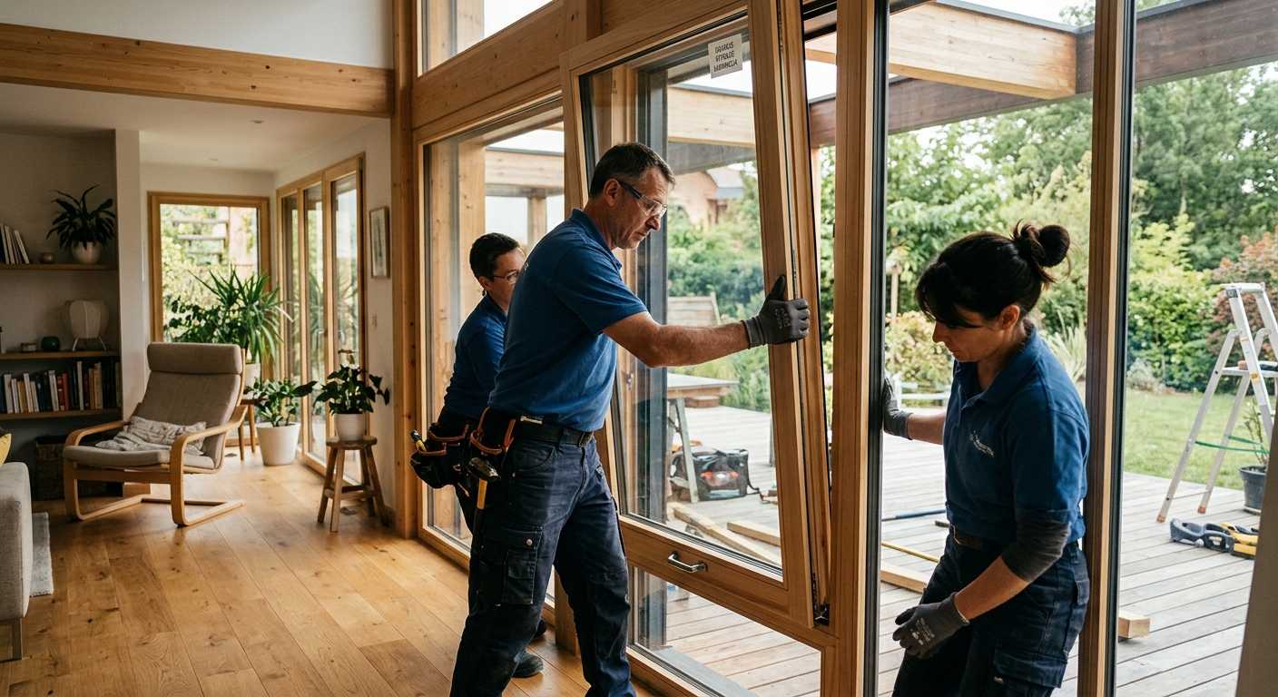 Installation de vitrage thermique par un vitrier professionnel &agrave; Plaisir 78